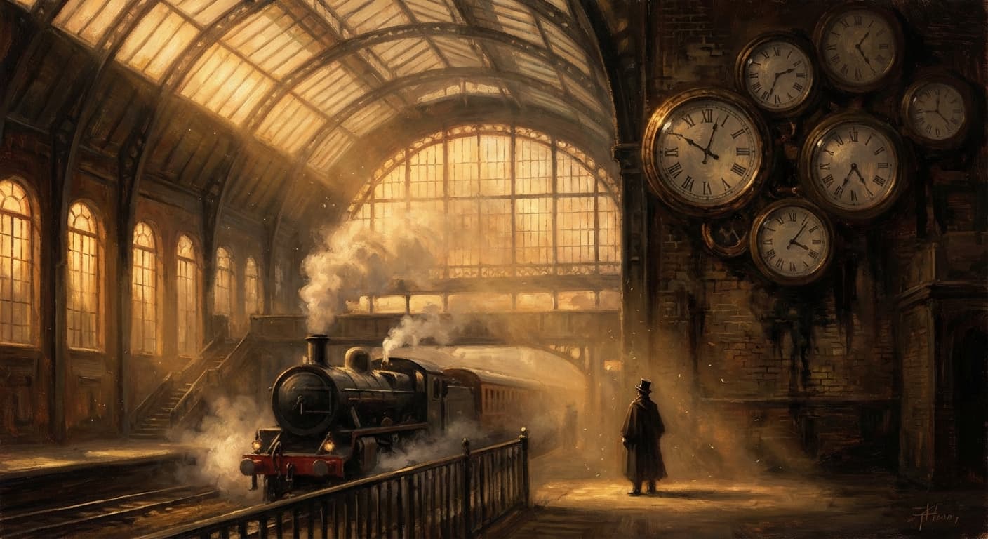 Before Time Zones illustration