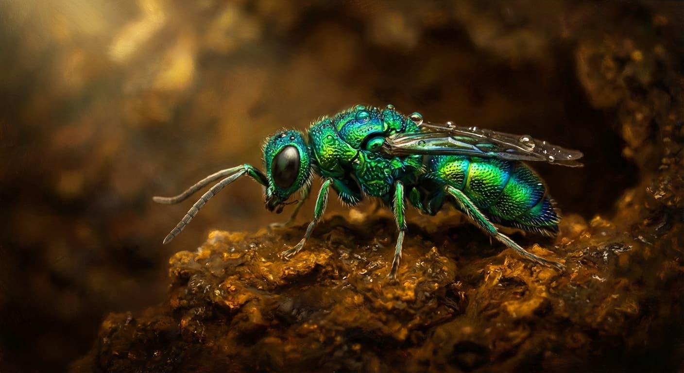 The Jewel Wasp and the Zombie Cockroach illustration