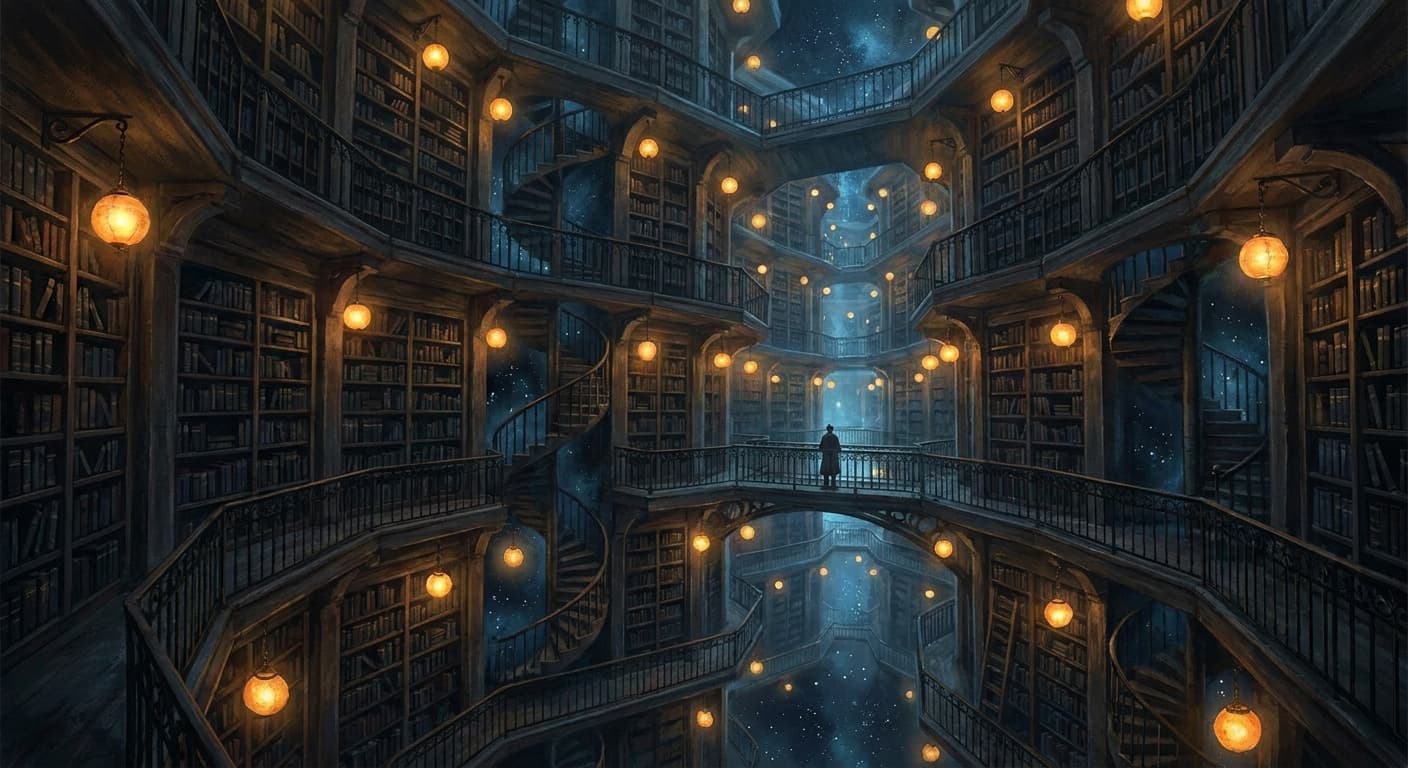 The Library of Babel illustration