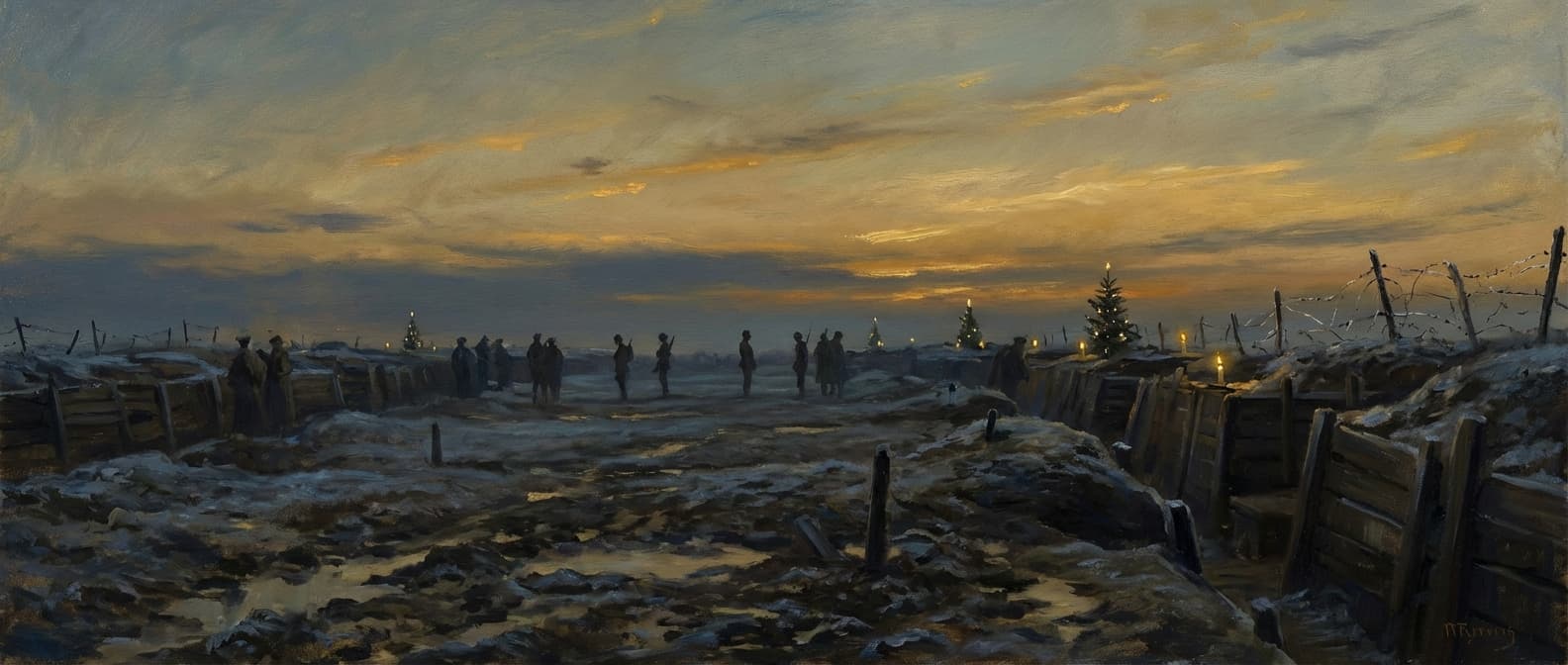 The Night the War Stopped Itself illustration