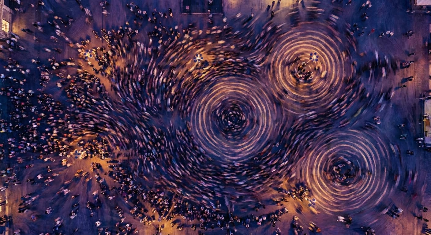 The Rhythm of Crowds illustration