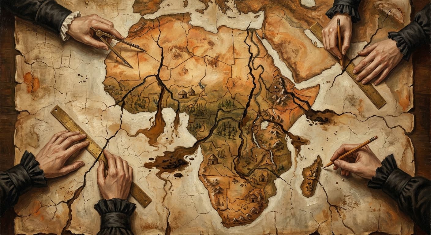The Scramble for Africa: Lines on a Map (Part I of III) illustration