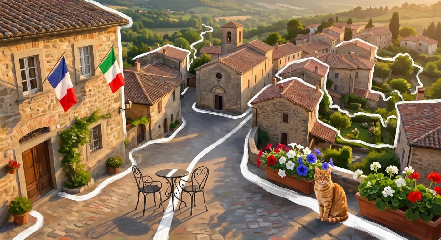 The Town That Belongs to Two Countries illustration