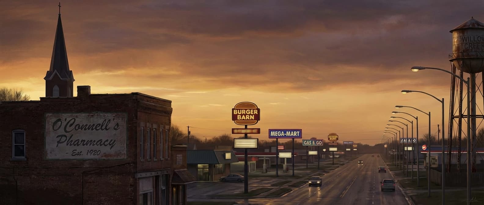 The Geography of Nowhere illustration