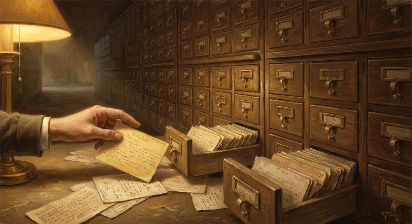 The Index Card That Built the Modern Mind illustration