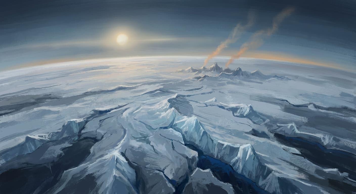 The Snowball Earth illustration